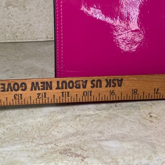 Kate Spade New York Rowe Pink Patent Leather Satchel Handbag Tassel **READ** - Picture 7 of 10